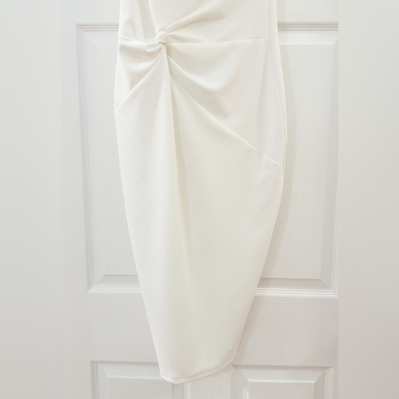 NWT Nookie Lust One Shoulder Midi Dress in White Bridal sz Large - Picture 4 of 9